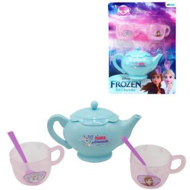 Imagem de Brinquedo para Criança Jogo de Chá Infantil Frozen 5 Peças - Etitoys