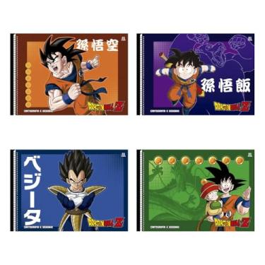 Imagem de Caderno de Cartografia e Desenho 60 Folhas, Bola Do Dragao Capa Dura – Ideal para Artes, Desenhos e Atividades Escolares, Espiral