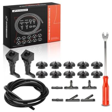 Imagem de A-Premium Kit de bocal de lavagem de para-brisa dianteiro compatível com Honda Civic 2012 2013 2014 2015, conjunto de 20 peças