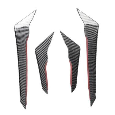 Imagem de aqxreight Spoiler Lateral do Para-choque Dianteiro, Tampa de Acabamento de Ventilação de Ar Aerodinâmica para FY S-line 2021 2024, Com Fácil Instalação e Material ABS de (estilo de fibra de carbono)
