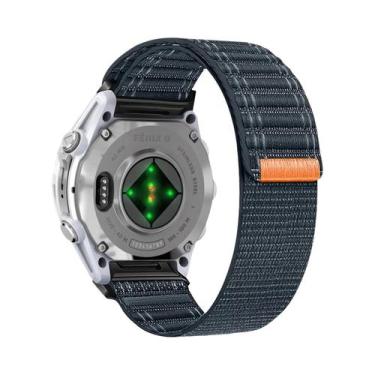 Imagem de Pulseira De Nylon Trançada QuickFit De 20, 22mm E 26mm Para Garmin Fen