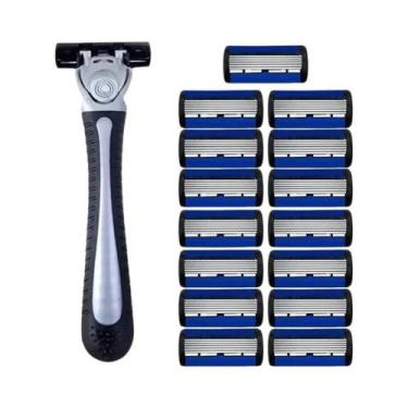 Imagem de Aparelho De Barbear Manual Unissex Com Lâmina De Aço Inoxidável De 6 C