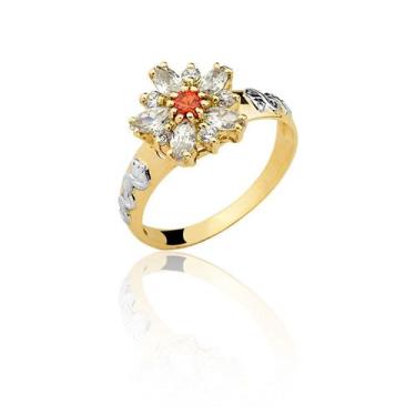 Imagem de Lindo Anel De Formatura Feminino Flor Em Ouro 18k!!!! A57 - MAEHLER Ar
