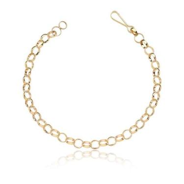 Imagem de Pulseira Feminina De Ouro Puro 18k Portuguesa 20 Cm - MAEHLER Arte Em 