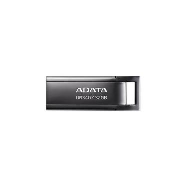 Imagem de Pen Drive 32GB ADATA UR340, USB 3.2, Metálico, Preto - AROY-UR340-32GBK