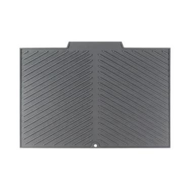 Imagem de Tapete De Drenagem De Silicone Dobrável Com Bordas Elevadas Para Cozin