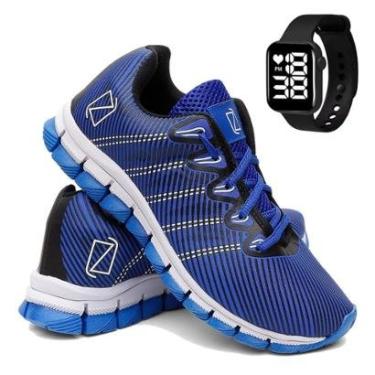 Imagem de Tênis Para Corrida e Academia Masculino Super Leve e Macio com Relógio Digital-Masculino