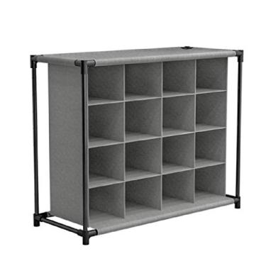 Imagem de Sapateira de plástico multiuso com 16 cubos, organizador, estante, armário de sapatos 883765 cm