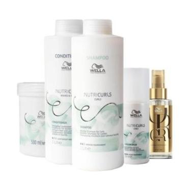 Imagem de Kit Wella Professionals Nutricurls Profissional - 5 Produtos-Unissex