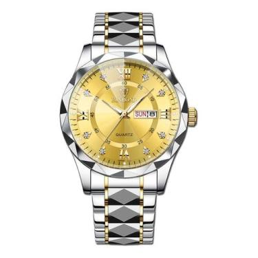 Imagem de Relógio impermeável que brilha no escuro com calendário duplo masculin