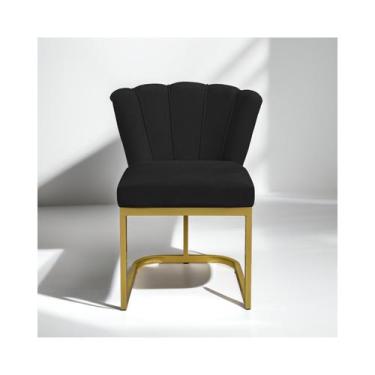 Imagem de Cadeira Decorativa Pétala De Mesa de Jantar, Cadeira para Penteadeira 