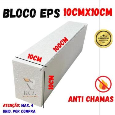 Imagem de Moldura Externa Isopor Eps 1mt 10x10cm Fachada Viga - CASATELA EPS