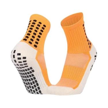 Imagem de Meias Antiderrapantes Para Futebol E Ciclismo Masculinas Com Almofadas