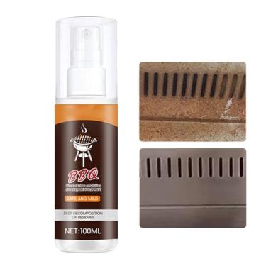 Imagem de Desengordurante para churrasqueira – potente de grelha de churrasco de 100 ml | Desengordurante de forno, para frigideiras, fogões, exaustores, assadeira