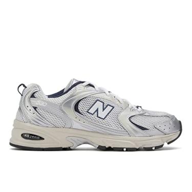 Imagem de New Balance 530 Tênis masculino prata/branco - Reino Unido, Cinza, 44