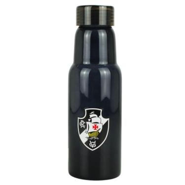 Imagem de Garrafa de Vidro Preta Escudo Vasco 500ml Oficial