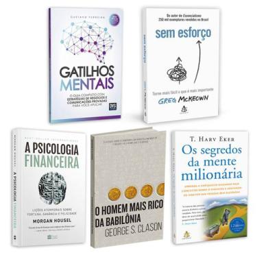 Imagem de Kit 5livros, Gatilhos Mentais, Psicologia Financeira, Homem Mais Rico 