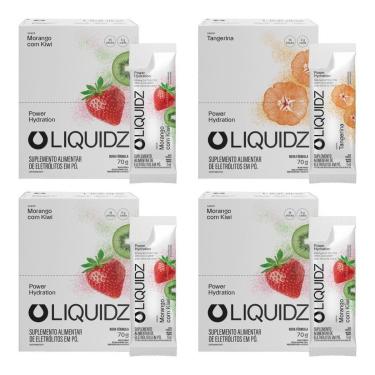 Imagem de LIQUIDZ® - Eletrólitos Zero Açúcar Morango|Tangerina 56 Sachês-Unissex