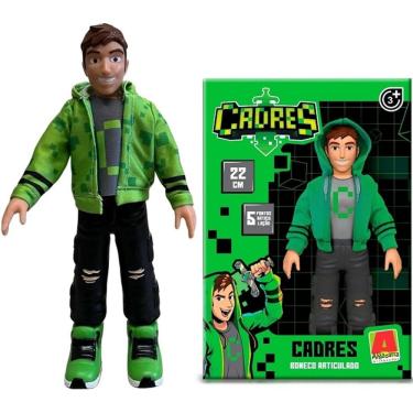 Imagem de Boneco Cadres Vinil Articulado Minecraft 22CM ALGAZARRA