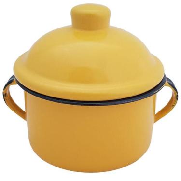 Imagem de Açucareiro Esmaltado Porta Açúcar 450ml Tradicional - Metallouça