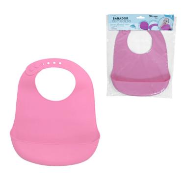 Imagem de Babador C Bolso Rosa Western