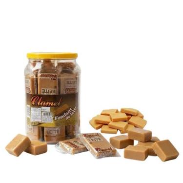 Imagem de Foundant de Doce de Leite Tablete Pote de 1,2kg Cremoso Receita Caseir