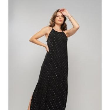 Imagem de Vestido Salvatore Fashion Longo Viscose Lurex Feminino-Feminino