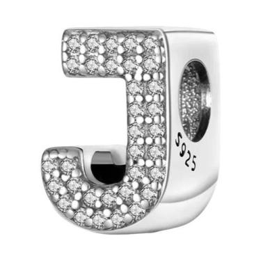 Imagem de Pulseira De Prata 925 Com Berloques De 26 Letras Clássicas Para Mulher