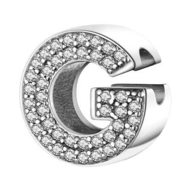 Imagem de Pulseira De Prata 925 Com Berloques De 26 Letras Clássicas Para Mulher