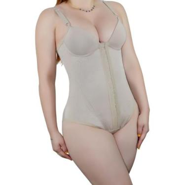 Imagem de Body Fechamento em Colchete Reforçado - Fanáticos Por Cintas, Bege, M