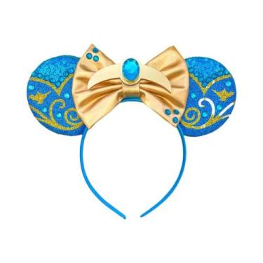 Imagem de Tiara De Orelhas Do Mickey E Da Minnie Com Laços De Lantejoulas, Acess
