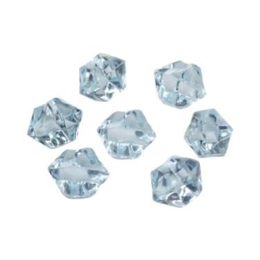 Imagem de Pedras De Plástico Falsas Multicoloridas Em Formato De Gelo Triturado,