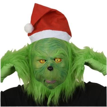 Imagem de Máscara de cosplay Grinch, Natal, látex, carnaval, Halloween - yiweisa
