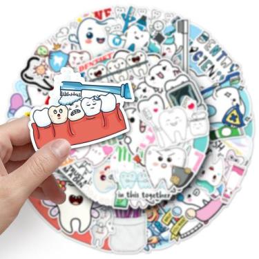 Imagem de Adesivos Tooth Cares Vinil Impermeável Anime 50 unidades/lote - yiweis