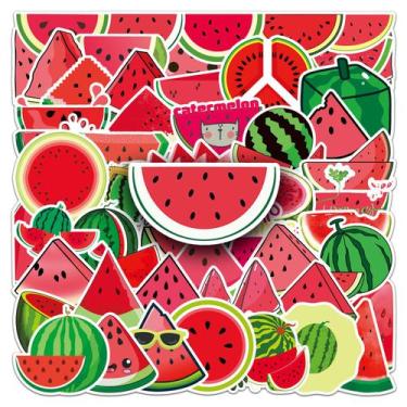 Imagem de Adesivos, frutas de melancia, vinil impermeável, 50 unidades/lote - yi