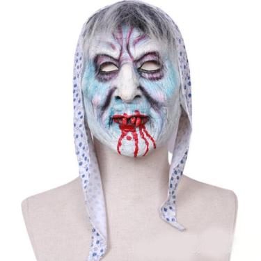 Imagem de Máscara Bloody Ghost Latex para rosto inteiro para Halloween - yiweisa