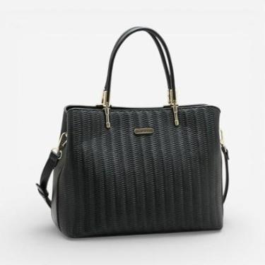 Imagem de Bolsa Feminina Chenson Mão Ferragem Delicada Preta-Feminino
