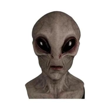 Imagem de Máscara De Látex De Crânio Alienígena Para Halloween, Acessórios De Fa