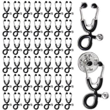 Imagem de Broche Pins Bucherry Estetoscópio Lapel Nurse Medical x100