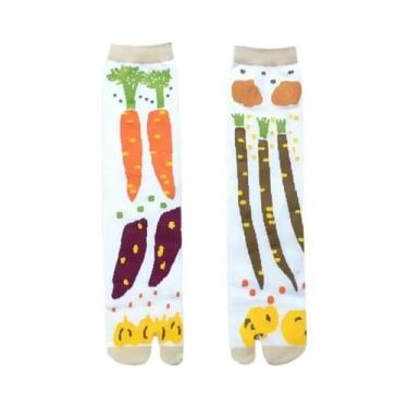 Imagem de Meias Tabi Japonesas Jacquard Multicoloridas Com Dedo Dividido, Design