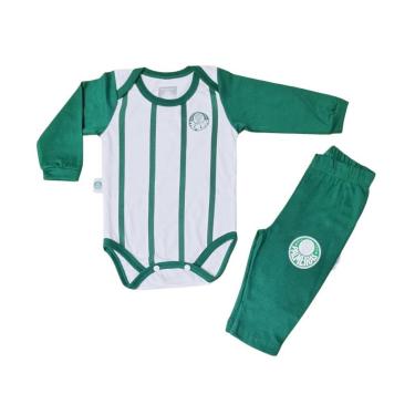 Imagem de Conjunto Bebê Palmeiras Body e Calça Oficial