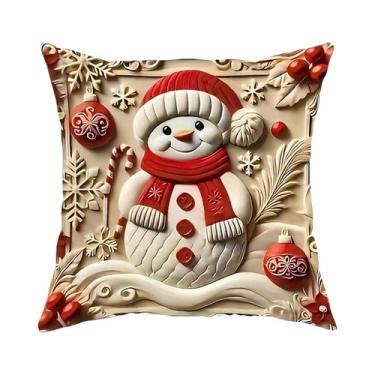 Imagem de Capa De Almofada Do Papai Noel Para O Natal 2025, Decoração De Festa D