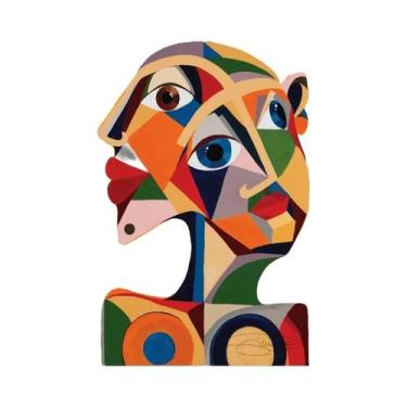 Imagem de Pôster De Arte Geométrica Bauhaus De Meio Século Em Tela Para Decoraçã