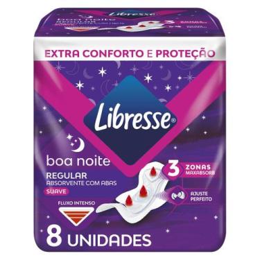 Imagem de Absorvente Com Abas Libresse Noturno Boa Noite 8 Unidades