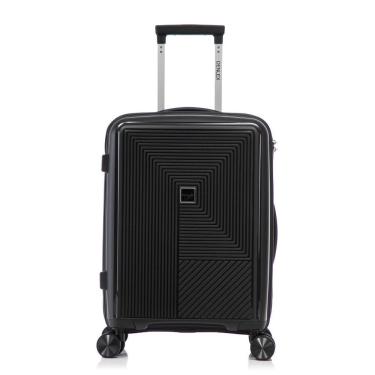 Imagem de Mala Bordo 10kg Viagem Resistente Flexível Em Polipropileno Rodinhas 360º Tsa - Quito - Denlex Preto