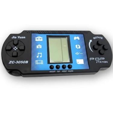 Imagem de Pop Station Mini Game Portátil Retrô De Mão Puzzle E Brick Brain Train