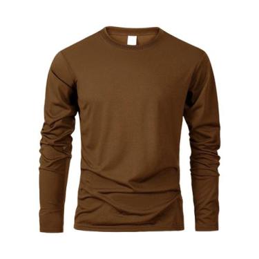 Imagem de Camisetas Masculinas De Manga Longa Com Tecnologia De Controle De Umid