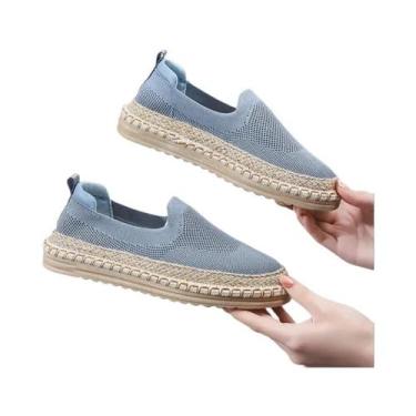 Imagem de Sapatos Casuais Femininos De Verão Em Malha Respirável, Sola Plana, Es