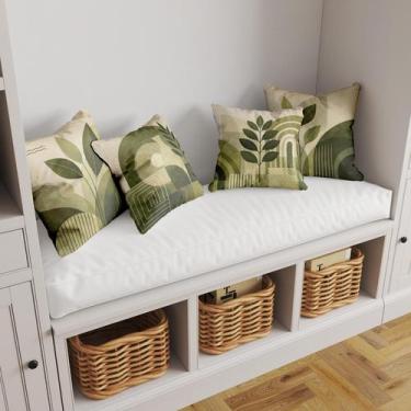 Imagem de Kit 4 Capas De Almofadas Tecido Sublimado Decorativas Abstrato Floral 