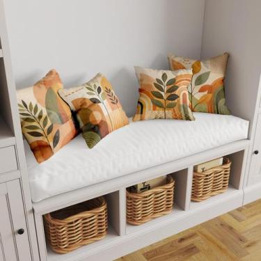 Imagem de Kit 4 Capas De Almofadas Tecido Sublimado Decorativas Abstrato Floral 